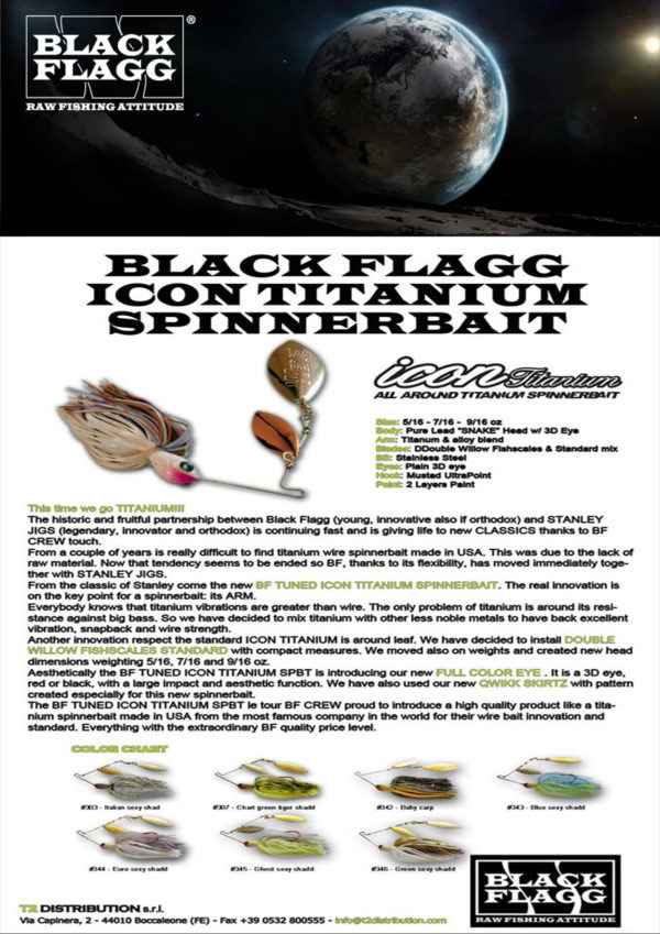 black flagg icon titanium spinnerbait