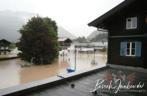 Hochwasser 2013 in Kössen